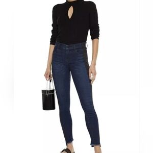 J Brand Maria High Rise Skinny Jeans in Duality, Two-Toned, Stretch, Sz 28, EUC!